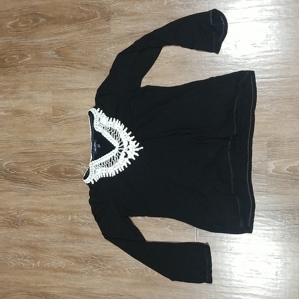 (XS) Max Edition Bohemian Long Sleeve Top Comfy Lightweight Viscose Blend